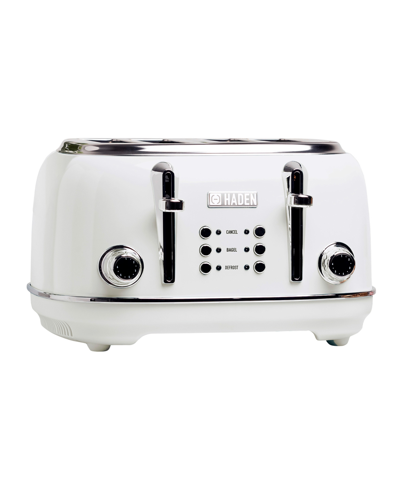 Shop Haden Heritage 4-slice, Wide Slot Toaster With Removable Crumb Tray, Browning Control, Cancel, Bagel And D In White