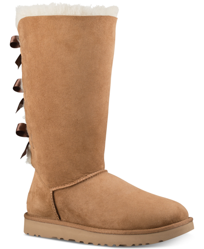 Shop Ugg Women's Bailey Bow Tall Ii Boots In Brown