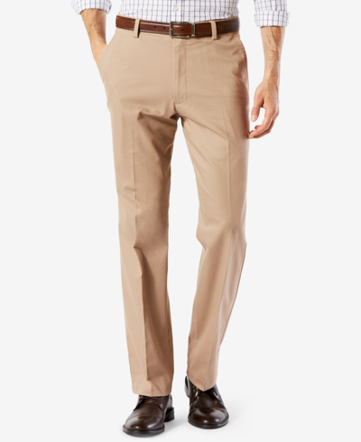 Shop Dockers Men's Easy Straight Fit Khaki Stretch Pants In Tan/beige