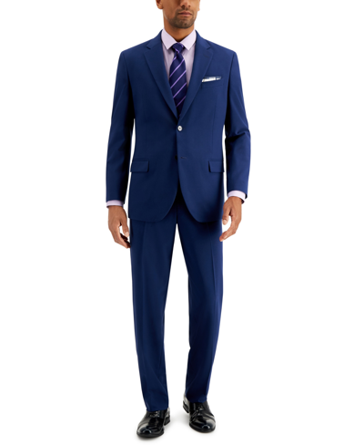 Shop Nautica Men's Modern-fit Bi-stretch Suit In Blue