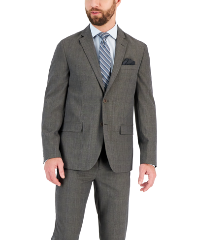 Shop Vince Camuto Men's Slim-fit Spandex Super-stretch Suit Jacket In Gray