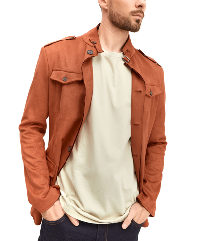 Shop Ron Tomson Men's Modern Safari Sport Coat In Orange