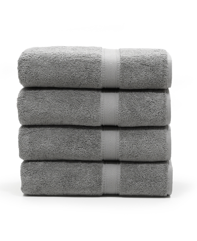 Shop Linum Home Sinemis 4-pc. Bath Towel Set Bedding In Gray