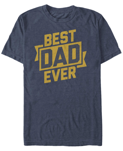 Shop Fifth Sun Men's Best Dad Ever Short Sleeve Crew T-shirt In Blue