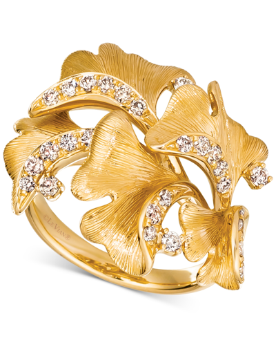 Shop Le Vian Nude Diamond Sculptured Flower Statement Ring (1/2 Ct. T.w.) In 14k Gold