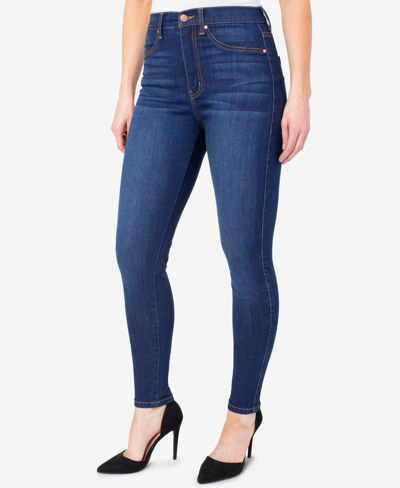 Shop Celebrity Pink Juniors' Curvy Ultra High-rise Skinny Jeans In Blue
