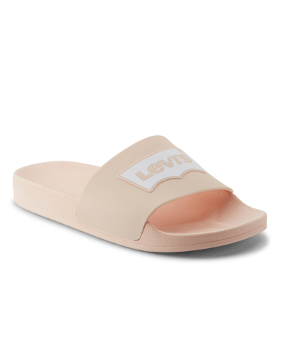 Shop Levi's Women's Batwing Pool Slide 2 Slip-on Sandal Women's Shoes In Pink
