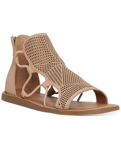 Shop Lucky Brand Women's Bartega Gladiator Sandals Women's Shoes In Tan/beige