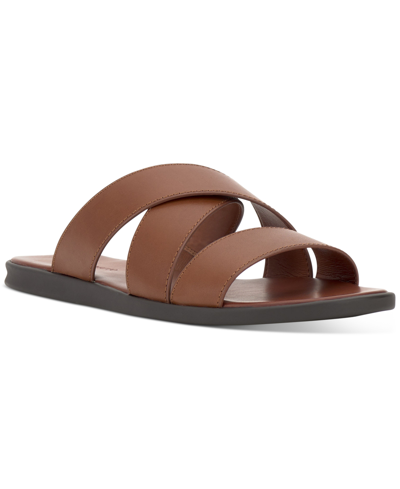 Shop Vince Camuto Men's Waely Casual Leather Sandal Men's Shoes In Brown