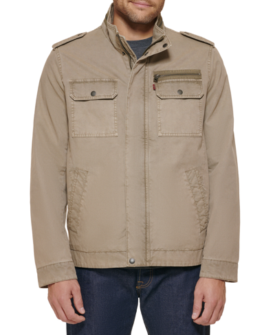 Shop Levi's Men's Field Jacket In Tan/beige
