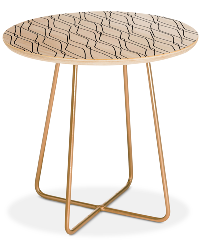 Shop Deny Designs Heather Dutton Fuge Round Side Table In Tan/beige