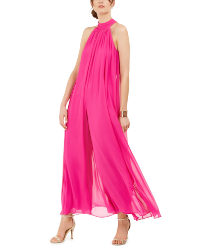 Shop Msk High-neck Jumpsuit In Pink