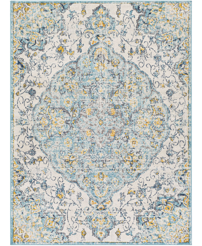 Shop Abbie & Allie Rugs Traver Tvr-2301 Silver 6'7" X 9' Area Rug In Blue