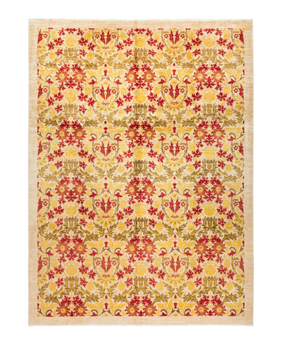 Shop Adorn Hand Woven Rugs Arts And Crafts M1641 8'10" X 11'7" Area Rug In Tan/beige