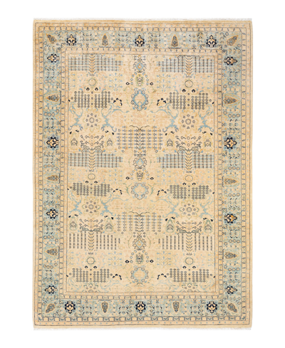 Shop Adorn Hand Woven Rugs Closeout!  Mogul M103324 6'2" X 8'9" Area Rug In Ivory/cream