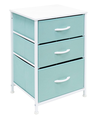 Shop Sorbus 3 Drawer End Table In Blue