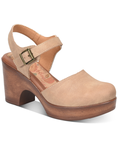 Shop B.o.c. Women's Natasha Comfort Wedge Sandals Women's Shoes In Tan/beige