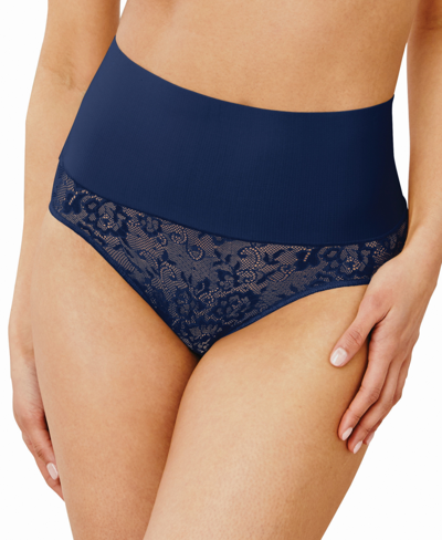 Shop Maidenform Tame Your Tummy Firm Control Brief Dm0051 In Blue