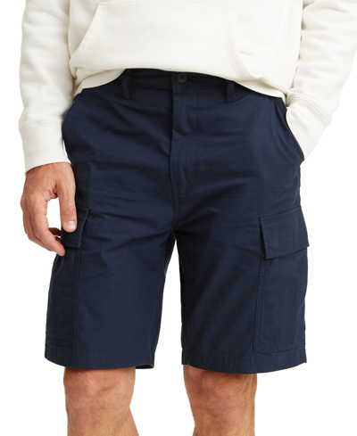 Shop Levi's Men's Carrier Loose-fit Non-stretch 9.5" Cargo Shorts In Blue