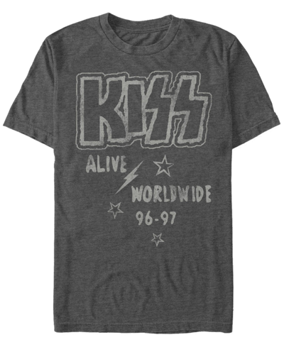 Shop Fifth Sun Men's Kiss Type Short Sleeve T-shirt In Gray