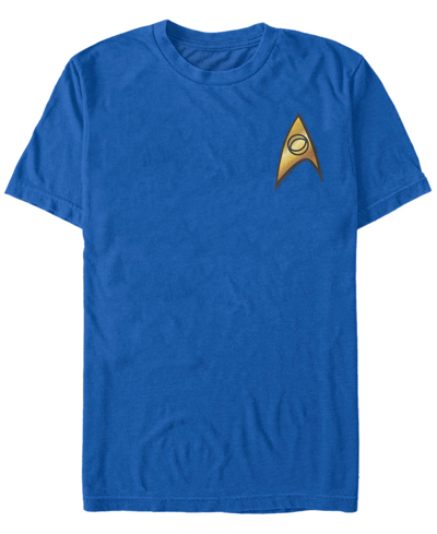 Shop Fifth Sun Star Trek Men's The Original Series Science Starfleet Insignia Short Sleeve T-shirt In Blue