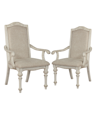 Shop Furniture Of America Louisah Dining Chairs (set Of 2) In Ivory/cream