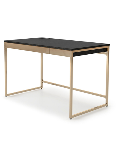 Shop Furniture Of America Morrey 2-drawer Writing Desk In Tan/beige