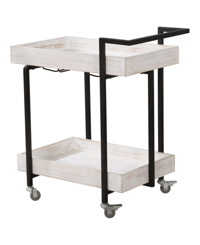 Shop Furniture Of America Nolbyn 2-shelf Server Cart In Tan/beige