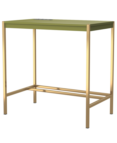Shop Furniture Of America Eldry Rectangle Writing Desk In Green
