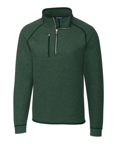 Shop Cutter & Buck Men's Big And Tall Mainsail Half Zip Sweater In Green