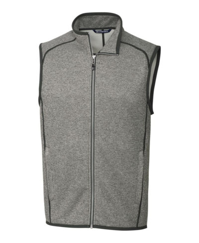 Shop Cutter & Buck Mainsail Mock Neck Half-zip Sweater Vest In Gray