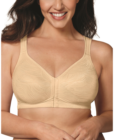 Shop Playtex 18 Hour Posture Boost Front Close Wireless Bra Use525, Online Only In Tan/beige