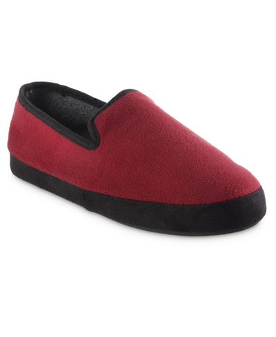 Shop Isotoner Men's Memory Foam Berber Rhett Loafer Slippers In Red