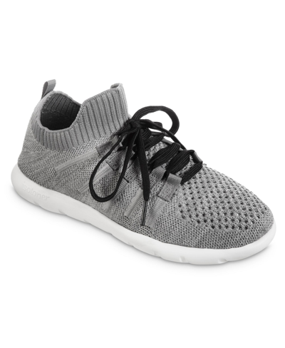 Shop Isotoner Signature Women's Zenz Lace Up Shoe With Slipper Comfort In Gray