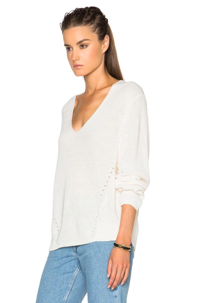 Shop Acne Studios Deborah Chunky Sweater In White