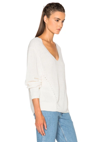 Shop Acne Studios Deborah Chunky Sweater In White