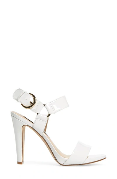 Shop Karl Lagerfeld Cieone Sandal In White Patent