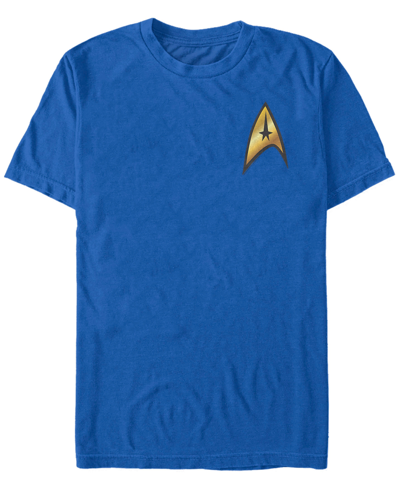 Shop Fifth Sun Star Trek Men's Original Series Command Badge Costume Short Sleeve T-shirt In Blue