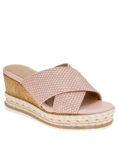 Shop Bcbgeneration Women's Habiana Wedge Sandals Women's Shoes In Pink