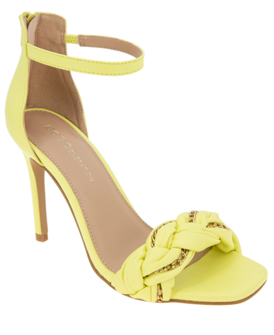 Shop Bcbgeneration Women's Isabel Braided Sandal Women's Shoes In Yellow