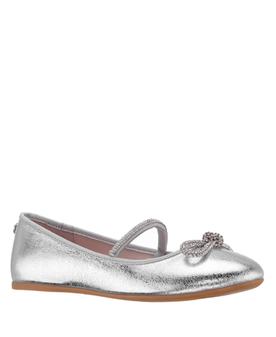 Shop Nina Toddler Girls Kendalla Ballet Flats In Silver