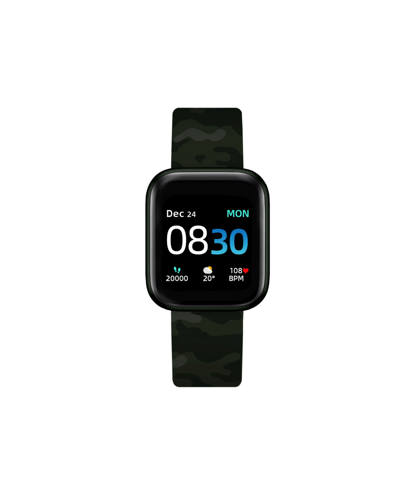 Shop Itouch Air 3 Unisex Heart Rate Green Camouflage Strap Smart Watch 44mm