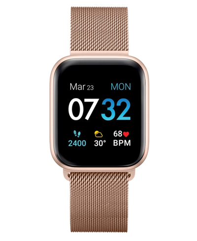 Shop Itouch Air 3 Unisex Heart Rate Rose Gold Mesh Strap Smart Watch 40mm