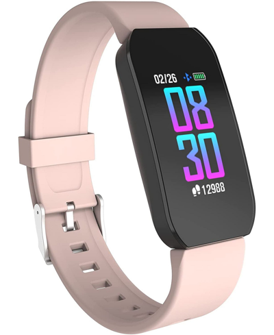 Shop Itouch Unisex Blush Silicone Strap Active Smartwatch 44mm In Pink