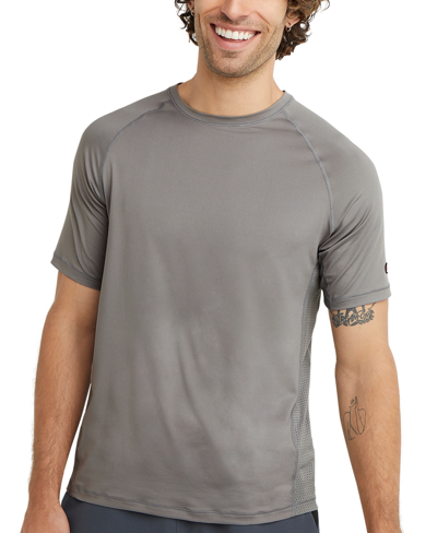 Shop Champion Men's Signature Back Mesh T-shirt In Gray