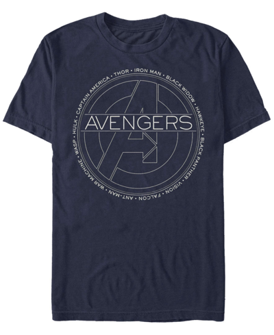Shop Fifth Sun Men's Avengers Names Short Sleeve Crew T-shirt In Blue