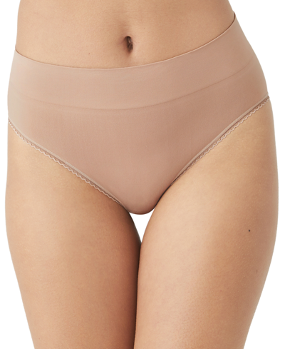 Shop Wacoal Women's Feeling Flexible Hi-cut Brief 871332 In Tan/beige