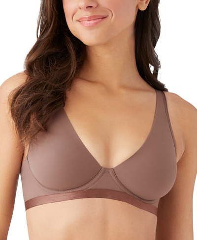 Shop B.tempt'd By Wacoal Women's Nearly Nothing Plunge Underwire Bra 951263 In Brown