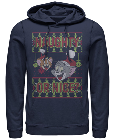 Shop Fifth Sun Men's Tom Jerry Naughty Or Nice Hoodie In Blue