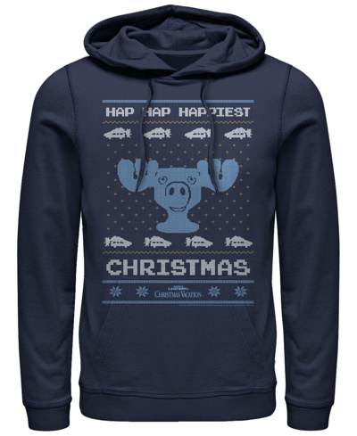 Shop Fifth Sun Men's National Lampoon Christmas Vacation Hap Hap Hoodie In Blue
